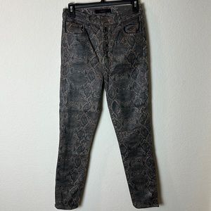 Jbrand snake skin skinny jeans “lillie “
